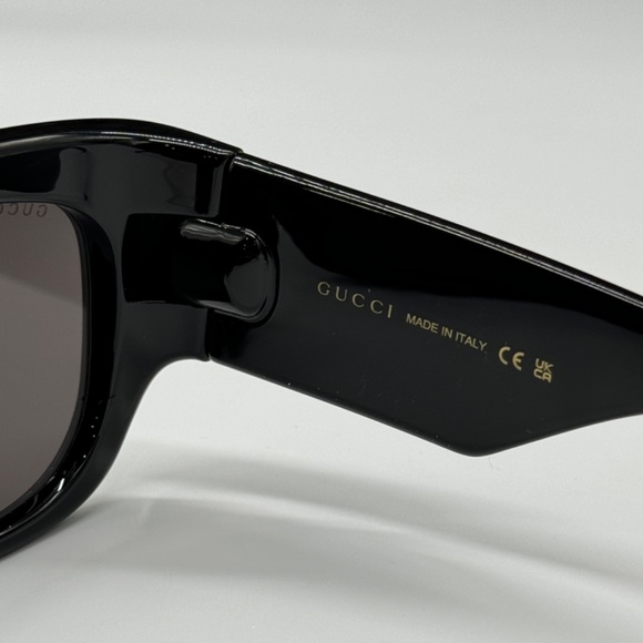 NEW GUCCI OVERSIZED SQUARE WOMEN BLACK SUNGLASSES GUCCI - Picture 13 of 15